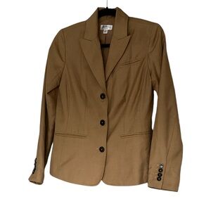 Isaac Mizrahi Tan Camel Colored blazer size 6